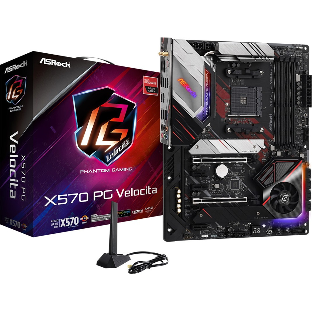 Материнская плата ASRock X570 PG VELOCITA ATX, AMD AM4 - миниатюра 9