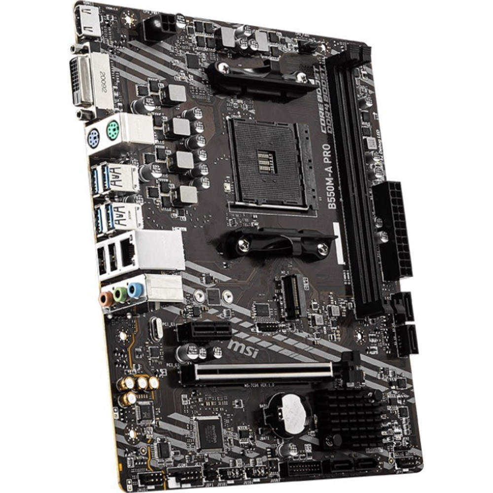 Материнская плата MSI B550M-A PRO Micro-ATX, AMD AM4 - миниатюра 4