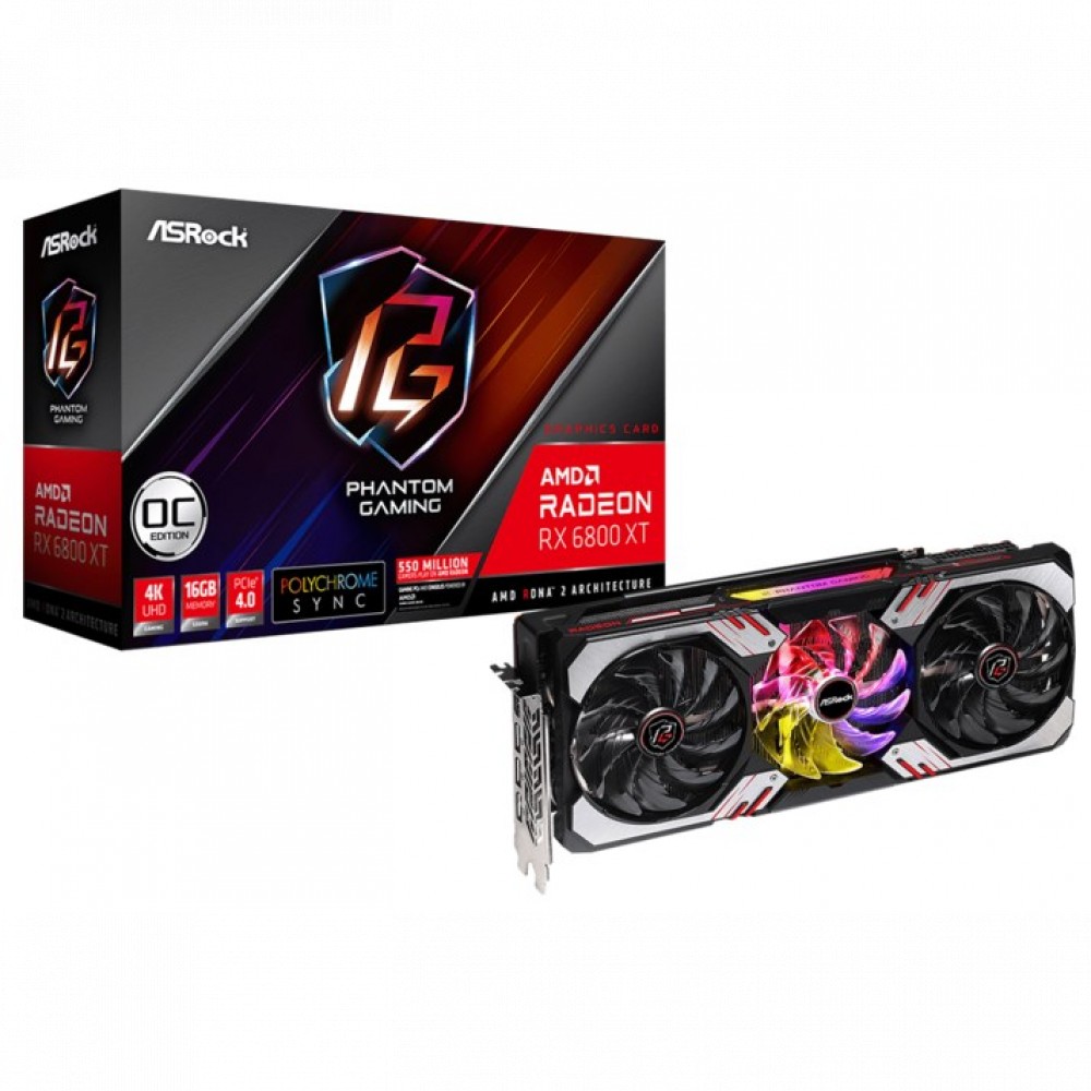 Видеокарта ASRock Radeon RX 6800 XT RX6800XT PGD 16GO 16 ГБ - миниатюра 10