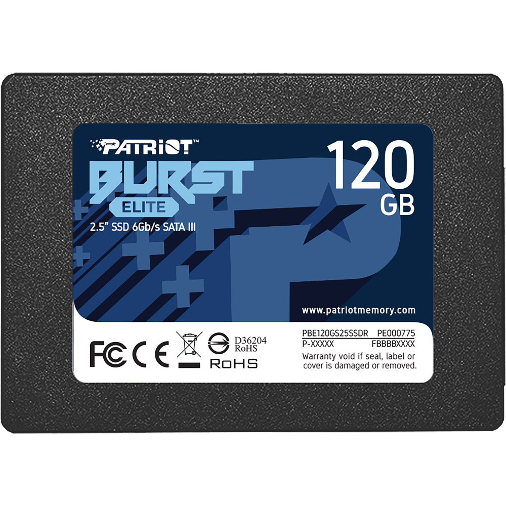 Жесткий диск Patriot Burst Elite PBE120GS25SSDR SSD (твердотельные), 120 ГБ, 2.5 дюйма, SATA - миниатюра 5