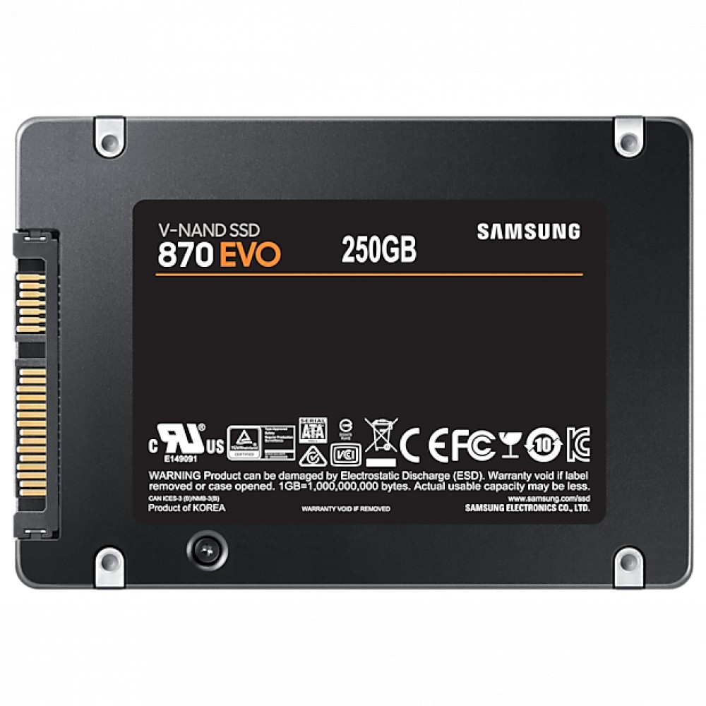 Жесткий диск Samsung 870 EVO Client SSD 250 ГБ MZ-77E250BW SSD (твердотельные), 250 ГБ, 2.5 дюйма, SATA - миниатюра 11