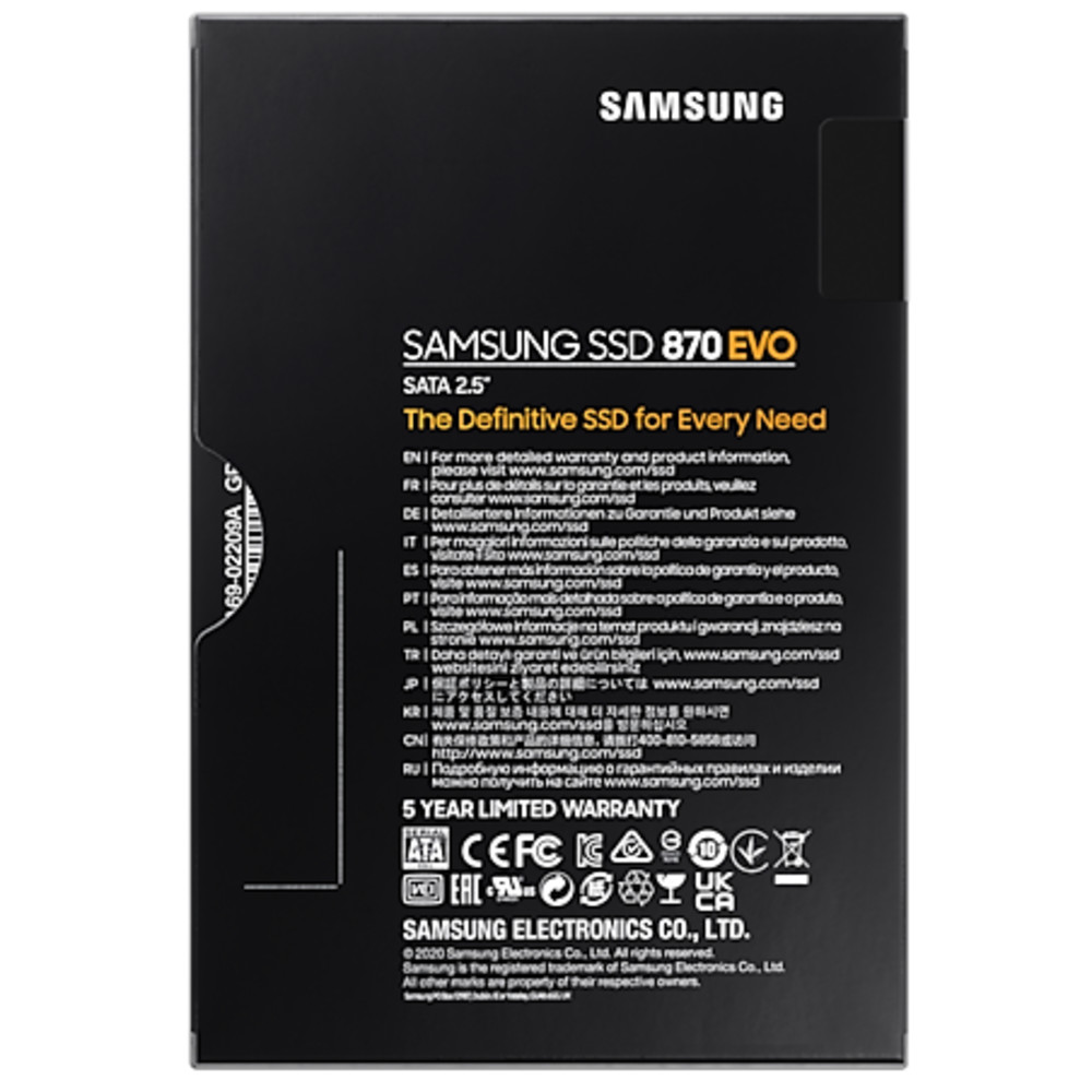 Жесткий диск Samsung 870 EVO MZ-77E500BW SSD (твердотельные), 500 ГБ, 2.5 дюйма, SATA - миниатюра 14