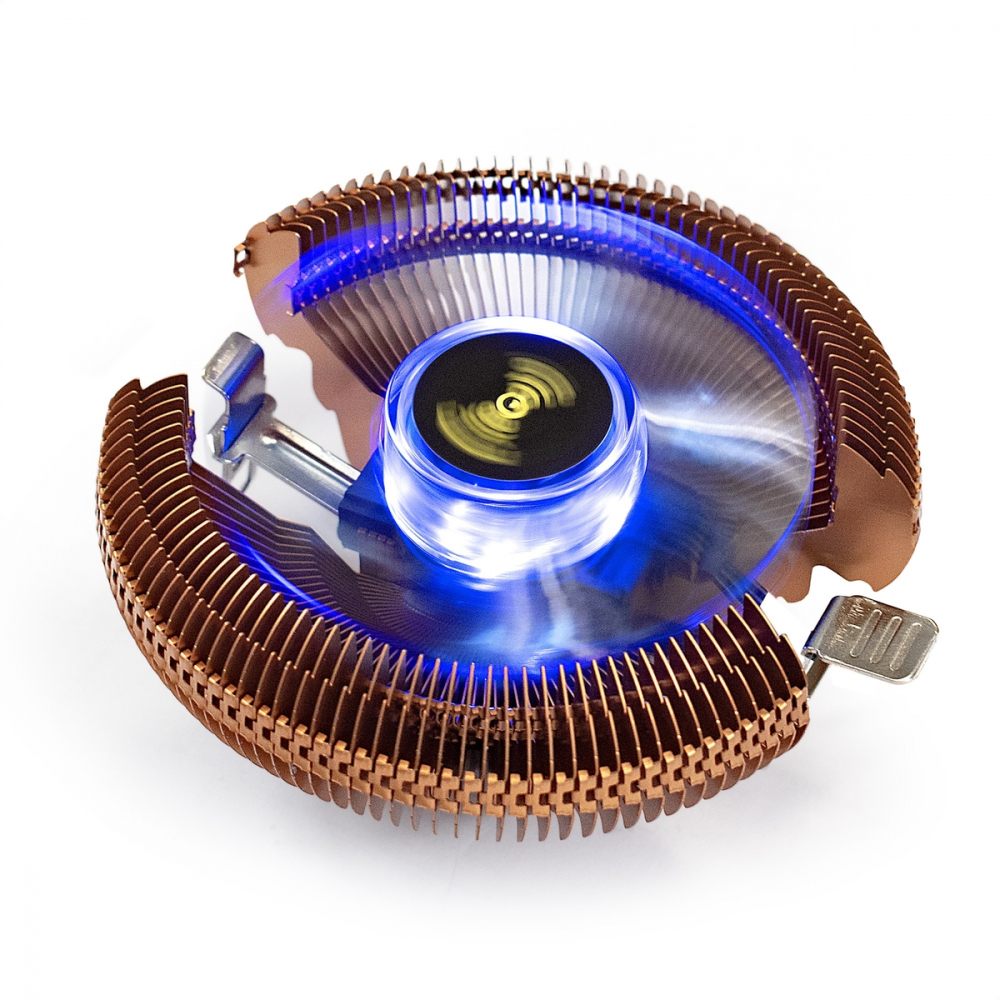 Система охлаждения ExeGate Wizard EE91-PWM.Cu.BLUE EX286154RUS Для системного блока - миниатюра 5