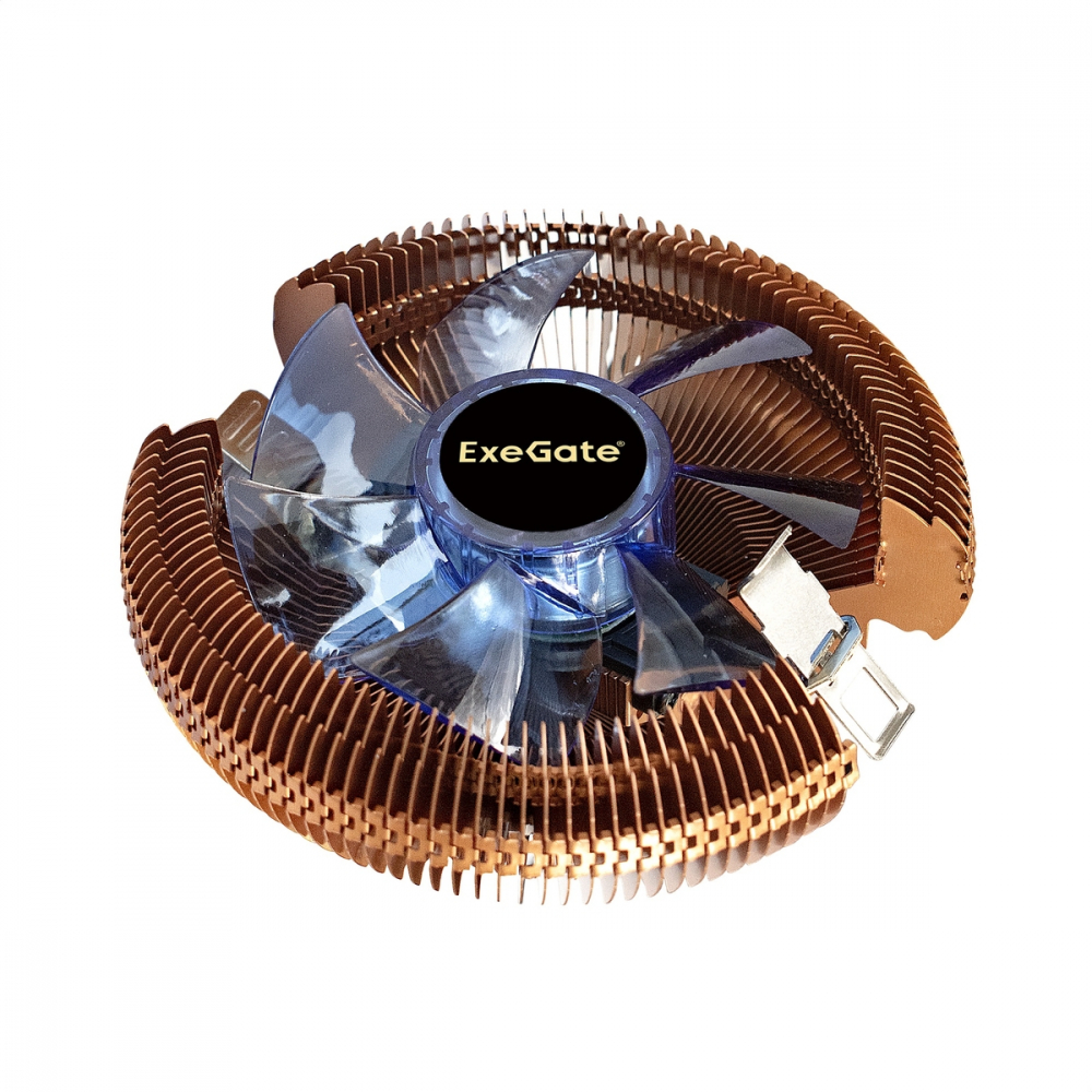 Система охлаждения ExeGate Wizard EE91-PWM.Cu.BLUE EX286154RUS Для системного блока - миниатюра 6