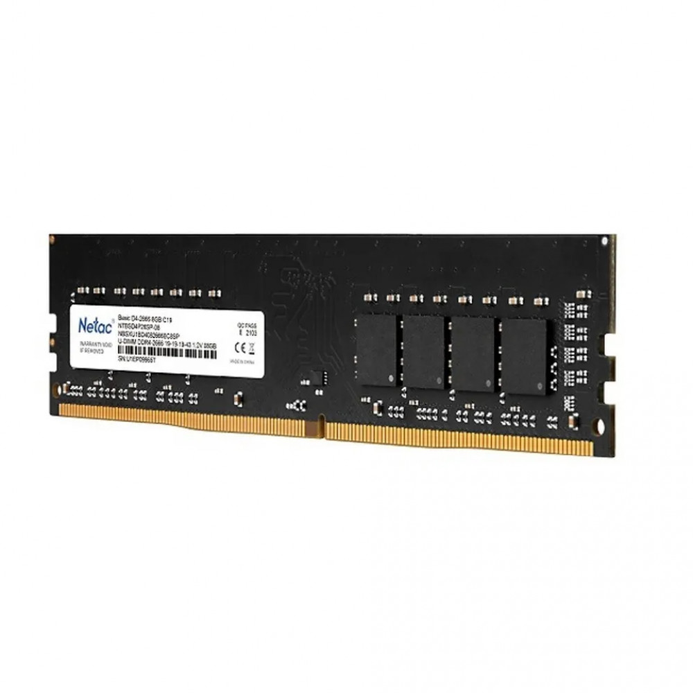 ОЗУ Netac Basic RTL PC4-21300 CL19 NTBSD4P26SP-08 DIMM, DDR4, 8 Гб, 2666 МГц - миниатюра 6