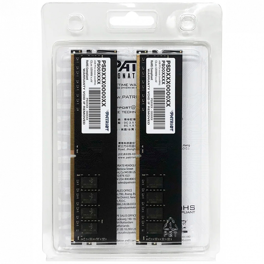 ОЗУ Patriot Signature PSD416G3200K DIMM, DDR4, 16 Гб (2 х 8 Гб), 3200 МГц - миниатюра 10