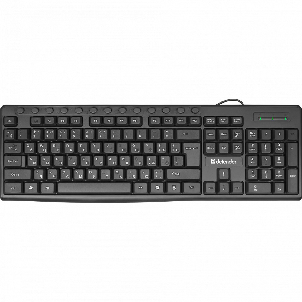Клавиатура Defender Action HB-719 RU черный 45719 Проводная, USB - миниатюра 3
