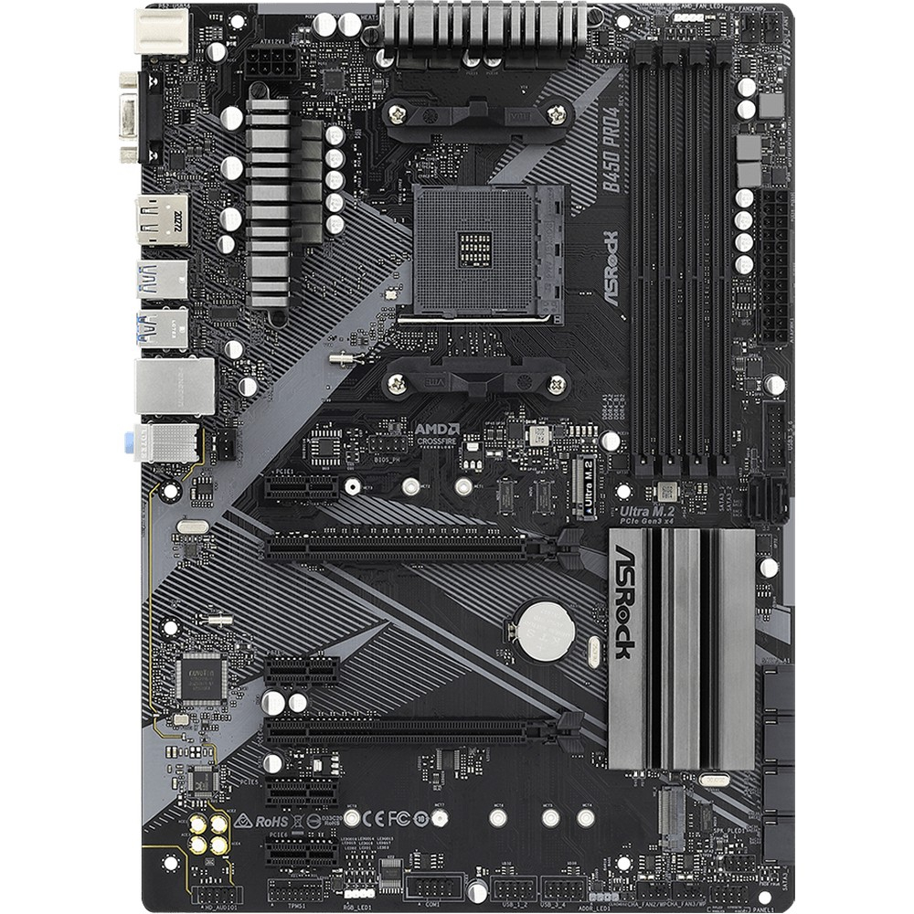 Материнская плата ASRock B450 PRO4 R2.0 ATX, AMD AM4 - миниатюра 7