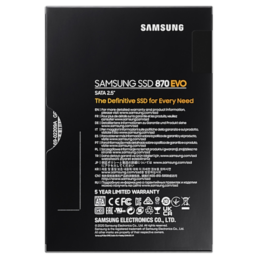 Жесткий диск Samsung 870 EVO MZ-77E4T0BW SSD (твердотельные), 4 ТБ, 2.5 дюйма, SATA - миниатюра 11