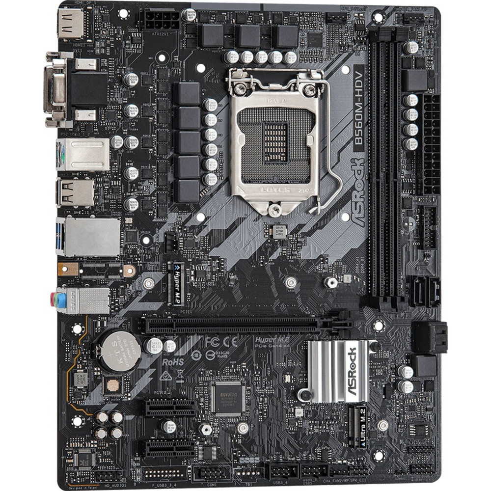 Материнская плата ASRock B560M-HDV Micro-ATX, LGA 1200 - миниатюра 5