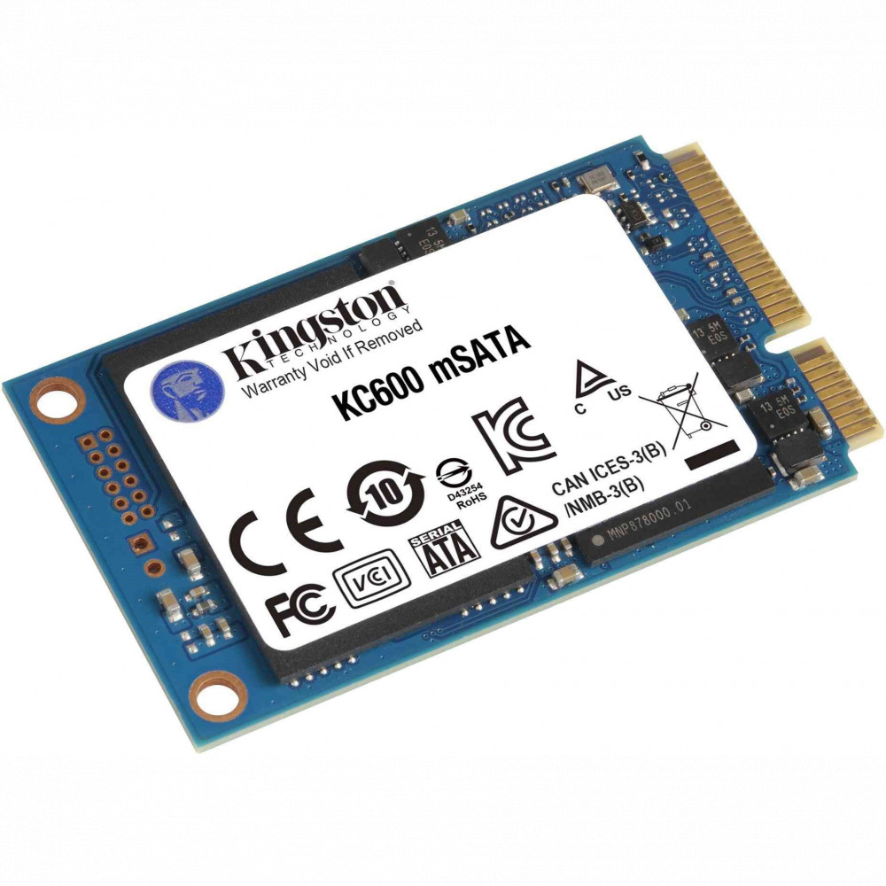Жесткий диск Kingston KC600 SKC600MS/1024G SSD (твердотельные), 1 ТБ, mSATA, SATA - миниатюра 3