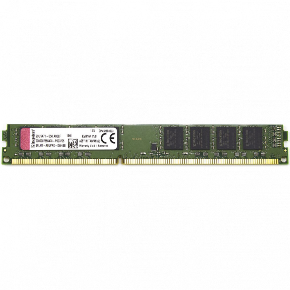 ОЗУ Kingston 8 ГБ KVR16N11/8WP DIMM, DDR3, 8 Гб, 1600 МГц - миниатюра 4