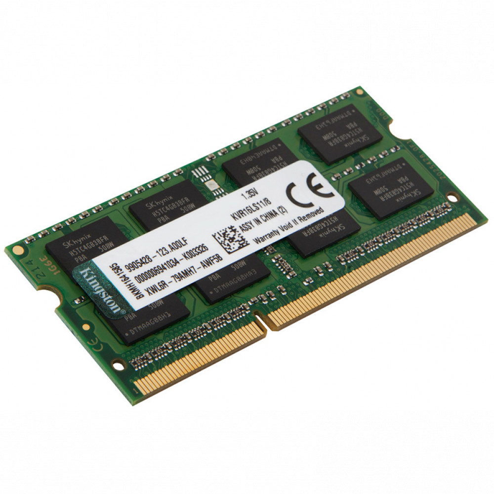 ОЗУ Kingston 8 ГБ KVR16LS11/8WP SO-DIMM, DDR3, 8 Гб, 1600 МГц - миниатюра 3