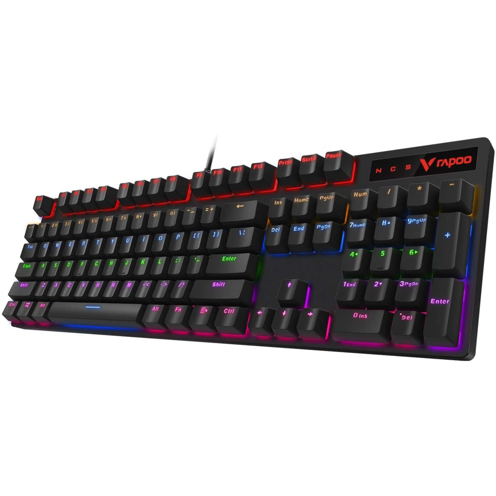 Клавиатура Rapoo V500PRO Cyan Blue Проводная, USB - миниатюра 4
