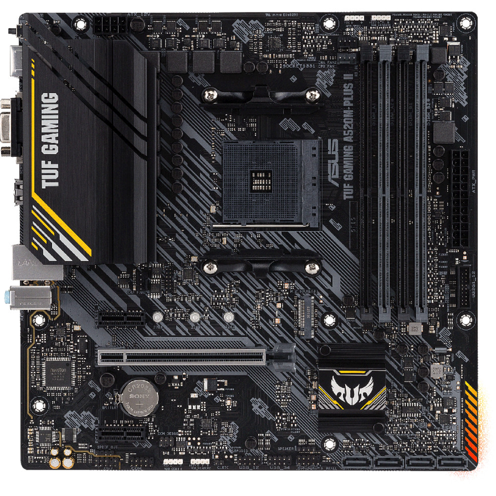 Материнская плата Asus TUF GAMING A520M-PLUS II Micro-ATX, AMD AM4 - миниатюра 10