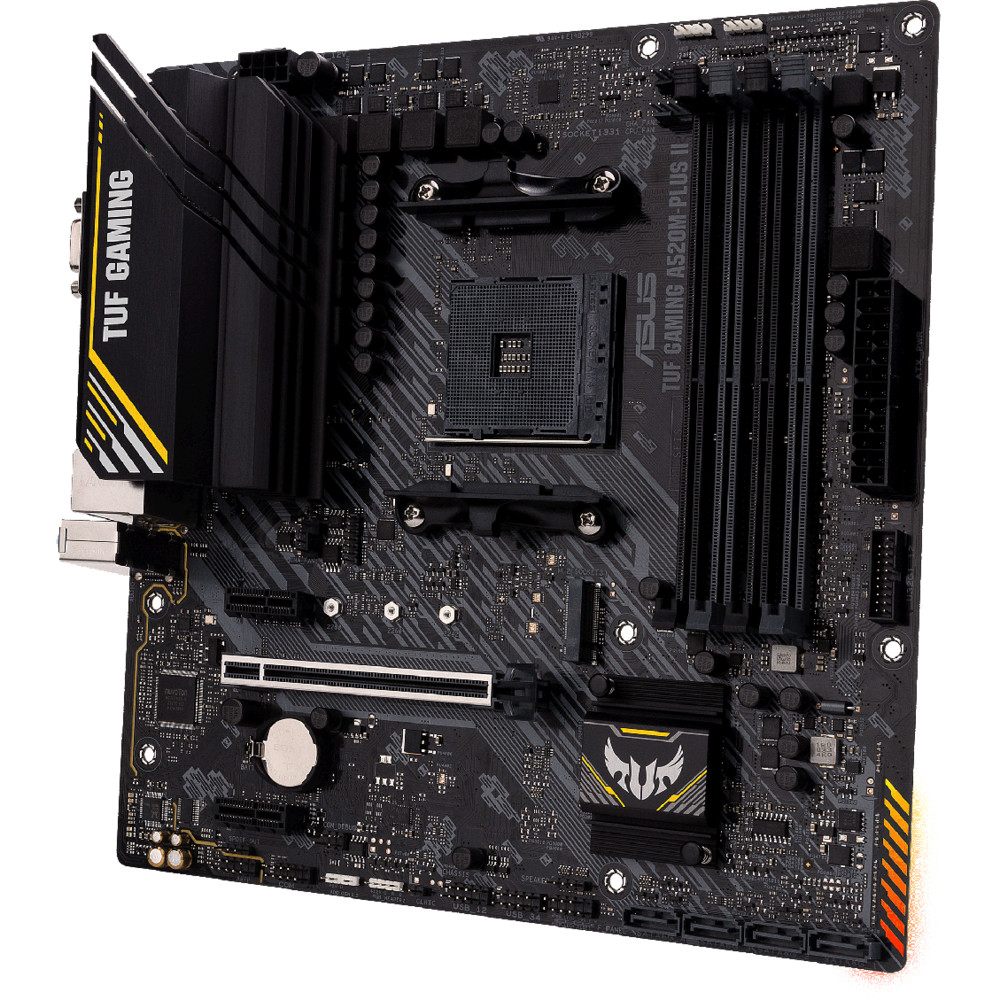 Материнская плата Asus TUF GAMING A520M-PLUS II Micro-ATX, AMD AM4 - миниатюра 9