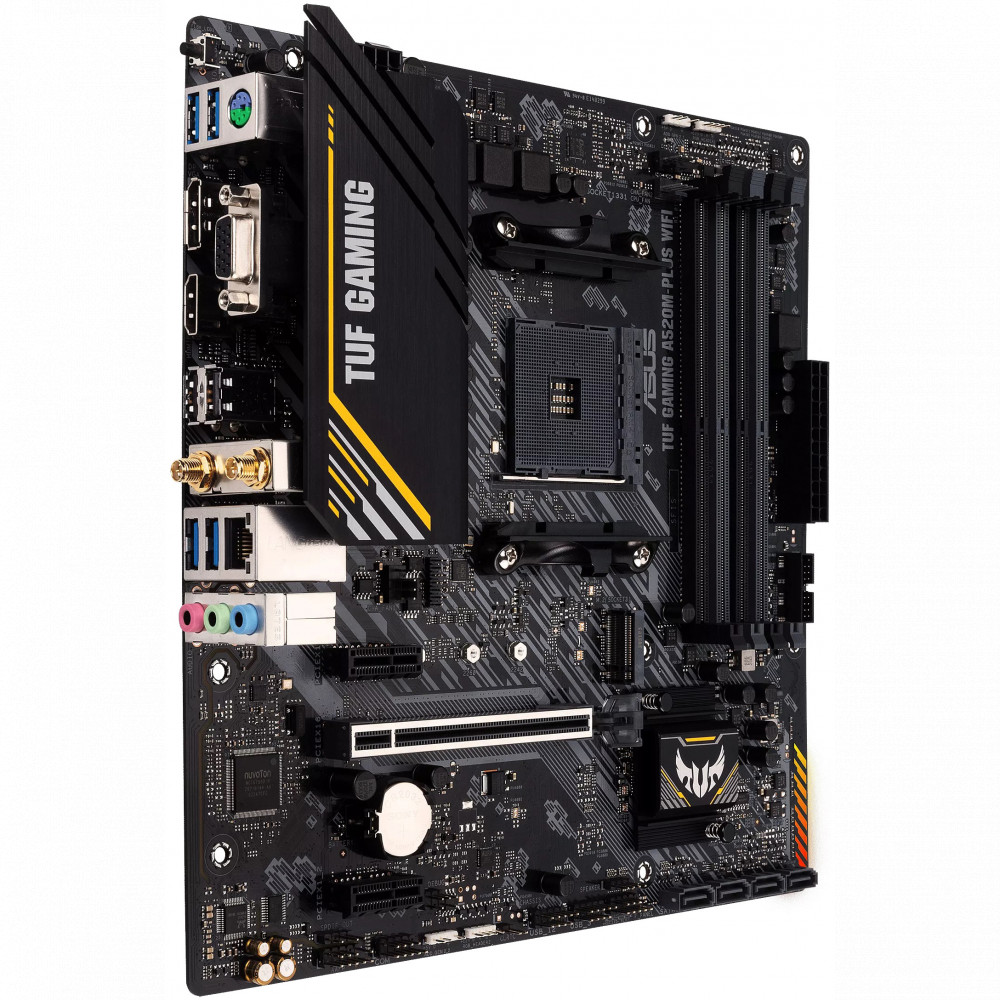 Материнская плата Asus TUF GAMING A520M-PLUS WIFI Micro-ATX, AMD AM4 - миниатюра 7