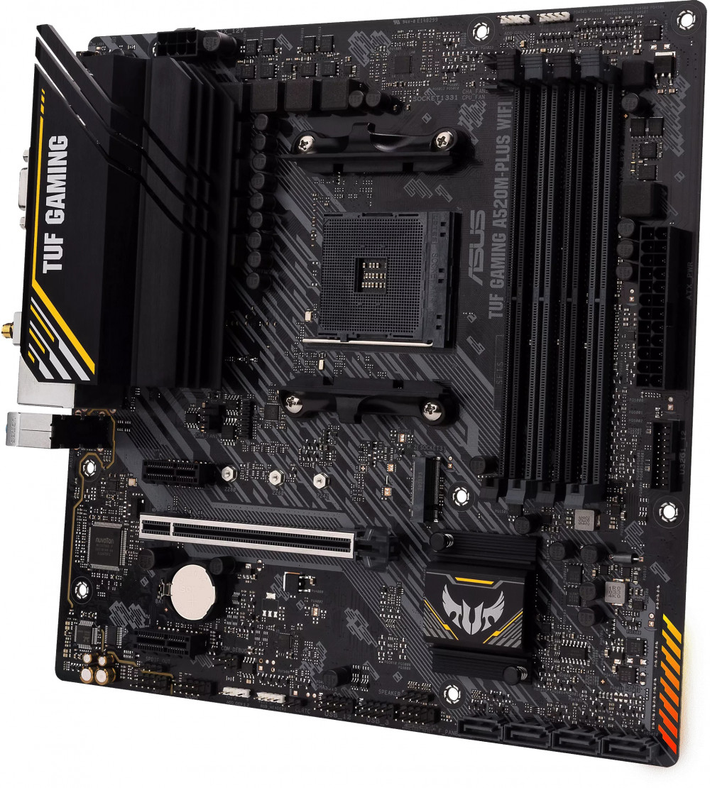 Материнская плата Asus TUF GAMING A520M-PLUS WIFI Micro-ATX, AMD AM4 - миниатюра 5