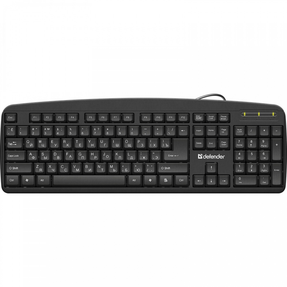 Клавиатура Defender Office HB-910 45910 Проводная, USB - миниатюра 3