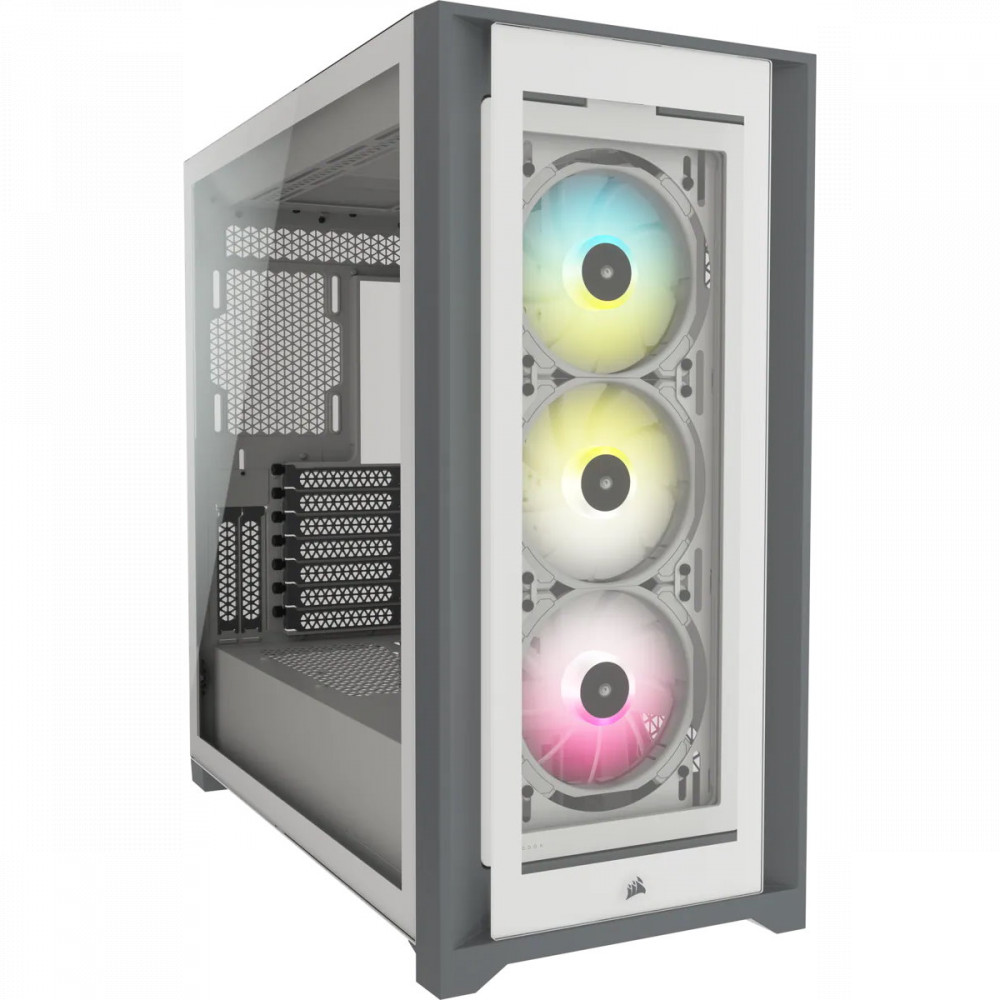 Корпус Corsair iCUE 5000X RGB белый CC-9011213-WW Mid-Tower - миниатюра 12