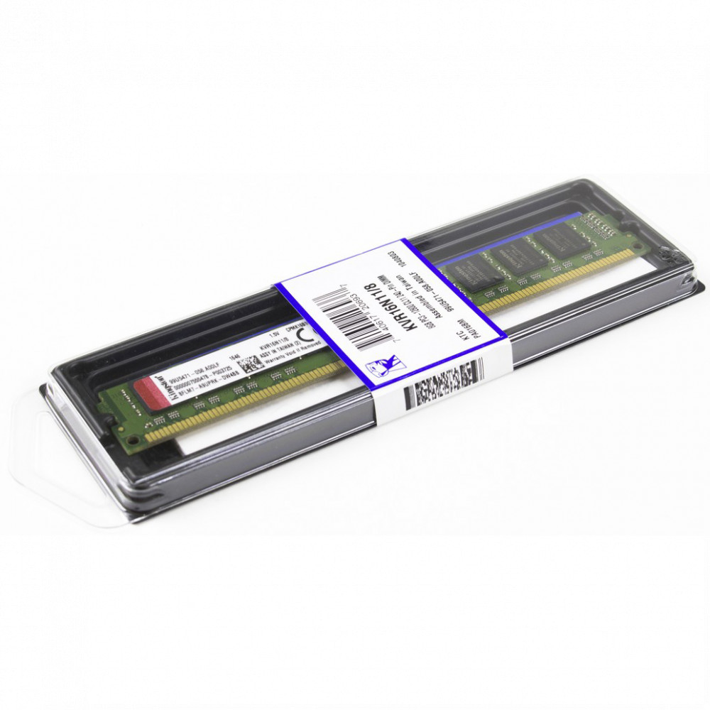 ОЗУ Kingston 8 ГБ KVR16N11/8 DIMM, DDR3, 8 Гб, 1600 МГц - миниатюра 4