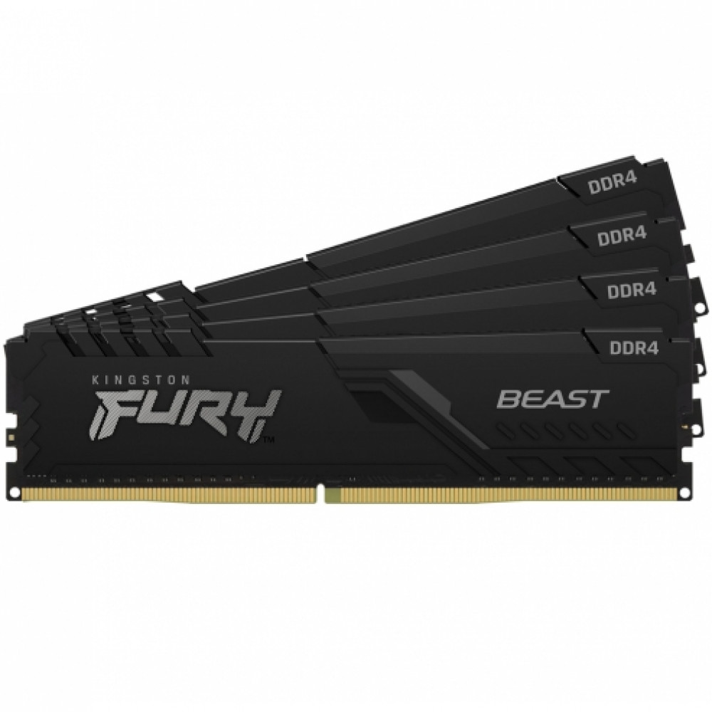 ОЗУ Kingston Fury Beast KF436C18BBK4/64 DIMM, DDR4, 64 Гб (4 х 16 Гб), 3600 МГц - миниатюра 6