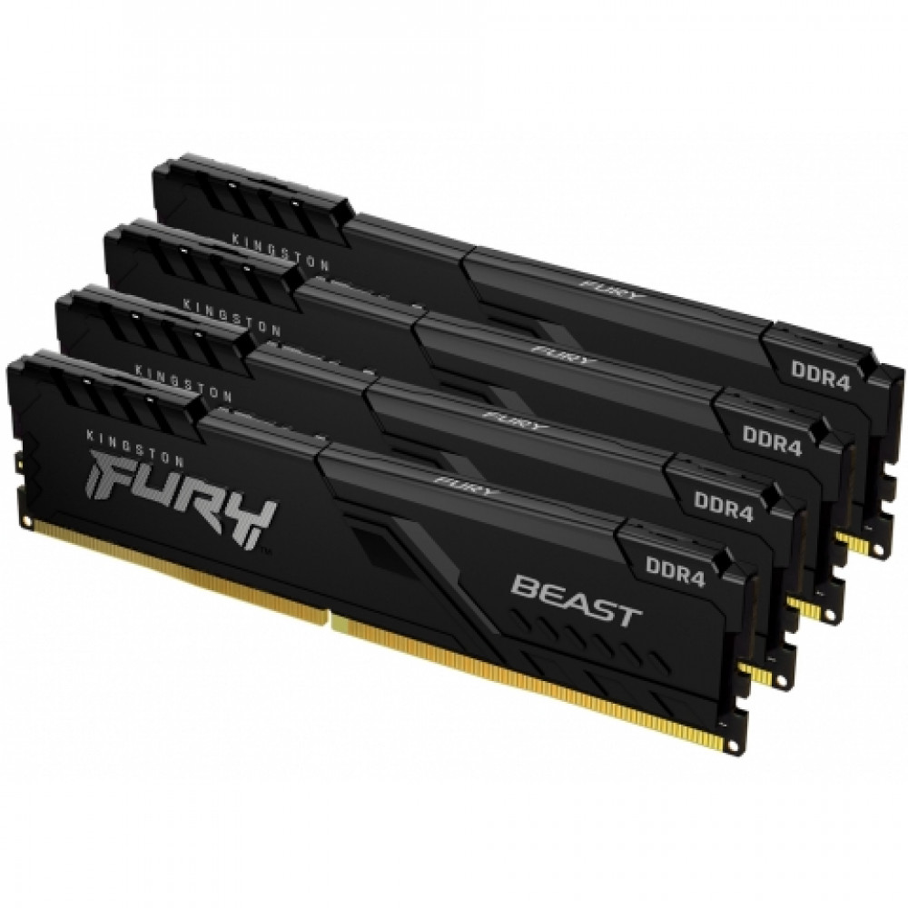 ОЗУ Kingston Fury Beast KF436C18BBK4/64 DIMM, DDR4, 64 Гб (4 х 16 Гб), 3600 МГц - миниатюра 7