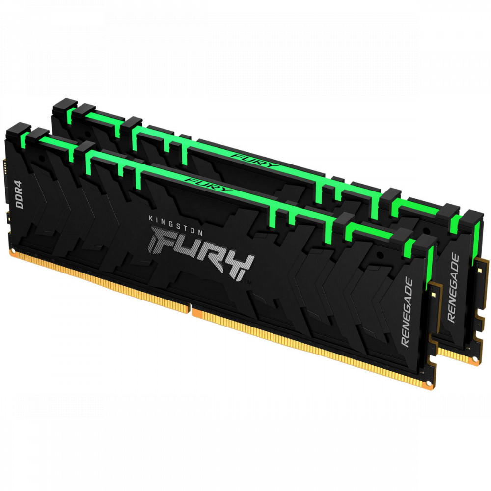ОЗУ Kingston FURY Renegade Black RGB KF442C19RBAK2/16 DIMM, DDR4, 16 Гб (2 х 8 Гб), 4266 МГц - миниатюра 2
