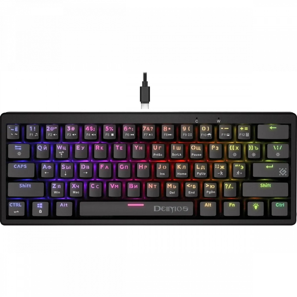 Клавиатура Defender Deimos GK-303 45304 Проводная, USB - миниатюра 3