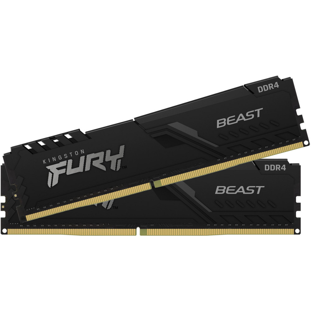 ОЗУ Kingston Fury Beast KF432C16BBK2/32 DIMM, DDR4, 32 Гб (2 х 16 Гб), 3200 МГц - миниатюра 3