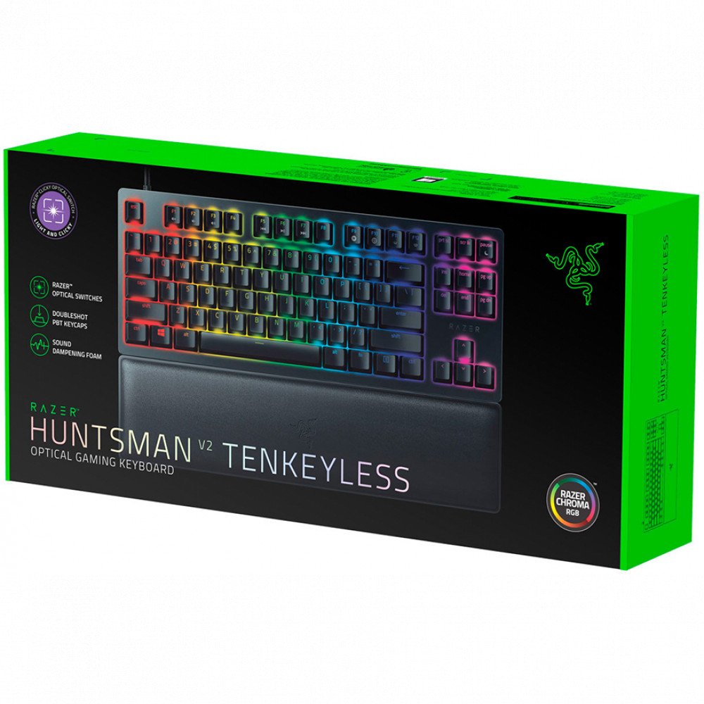 Клавиатура Razer Huntsman V2 Tenkeyless (Purple Switch) RZ03-03941400-R3R1 Проводная, USB - миниатюра 6