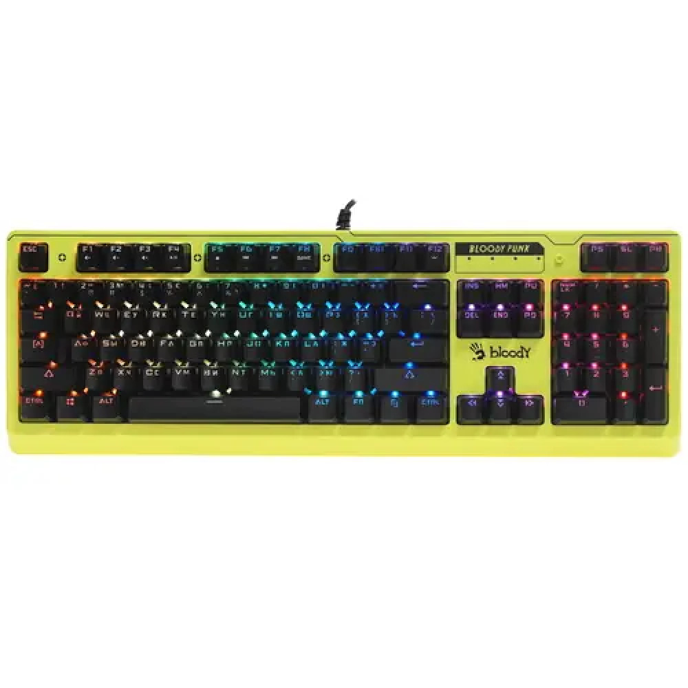 Клавиатура A4Tech Bloody B810RC B810RC ( PUNK YELLOW ) Проводная, USB - миниатюра 2
