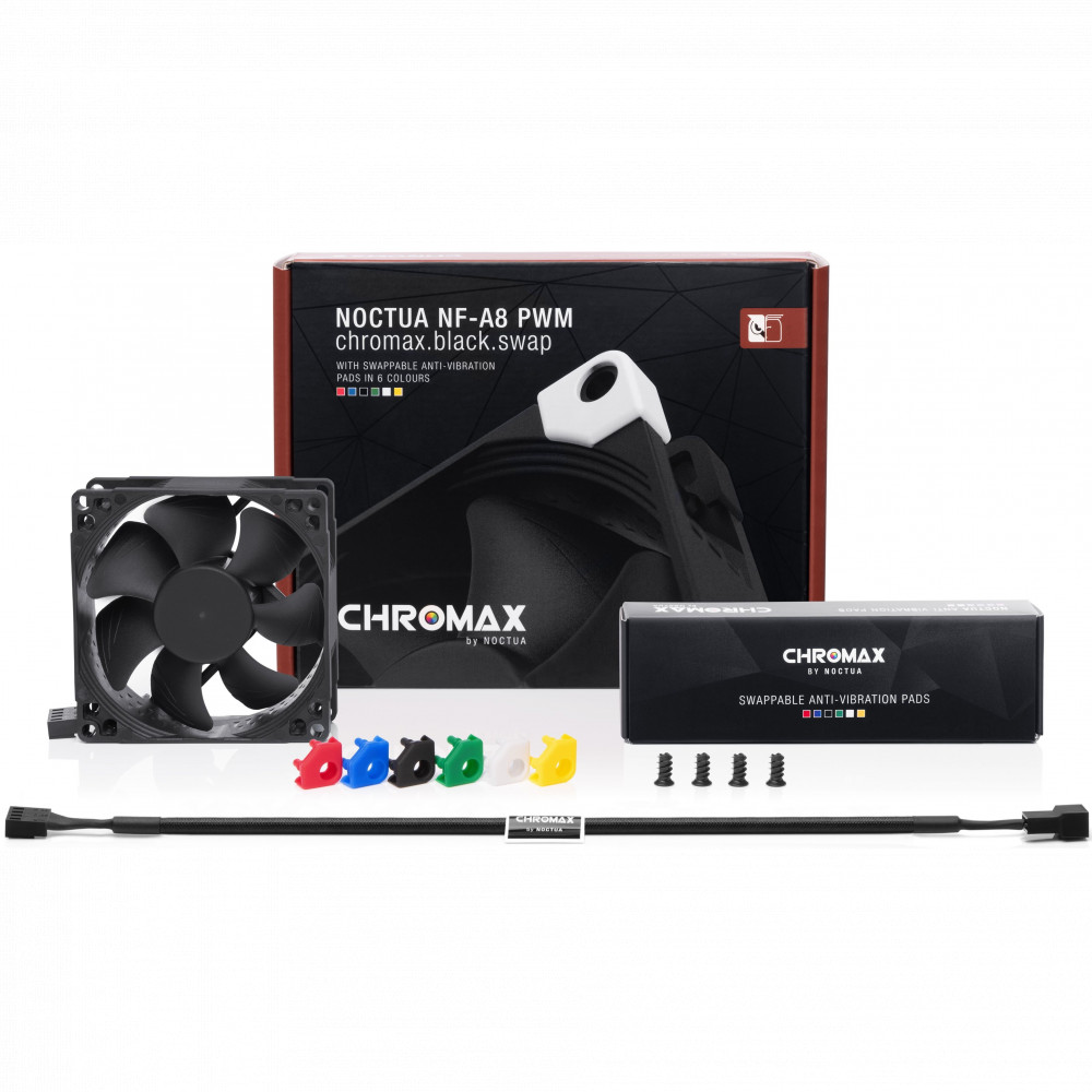 Система охлаждения Noctua NF-A8 PWM chromax.black.swap - миниатюра 6