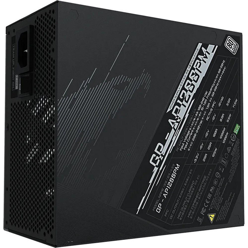 Блок питания Gigabyte AORUS P1200W GP-AP1200PM 1200 Вт - миниатюра 10