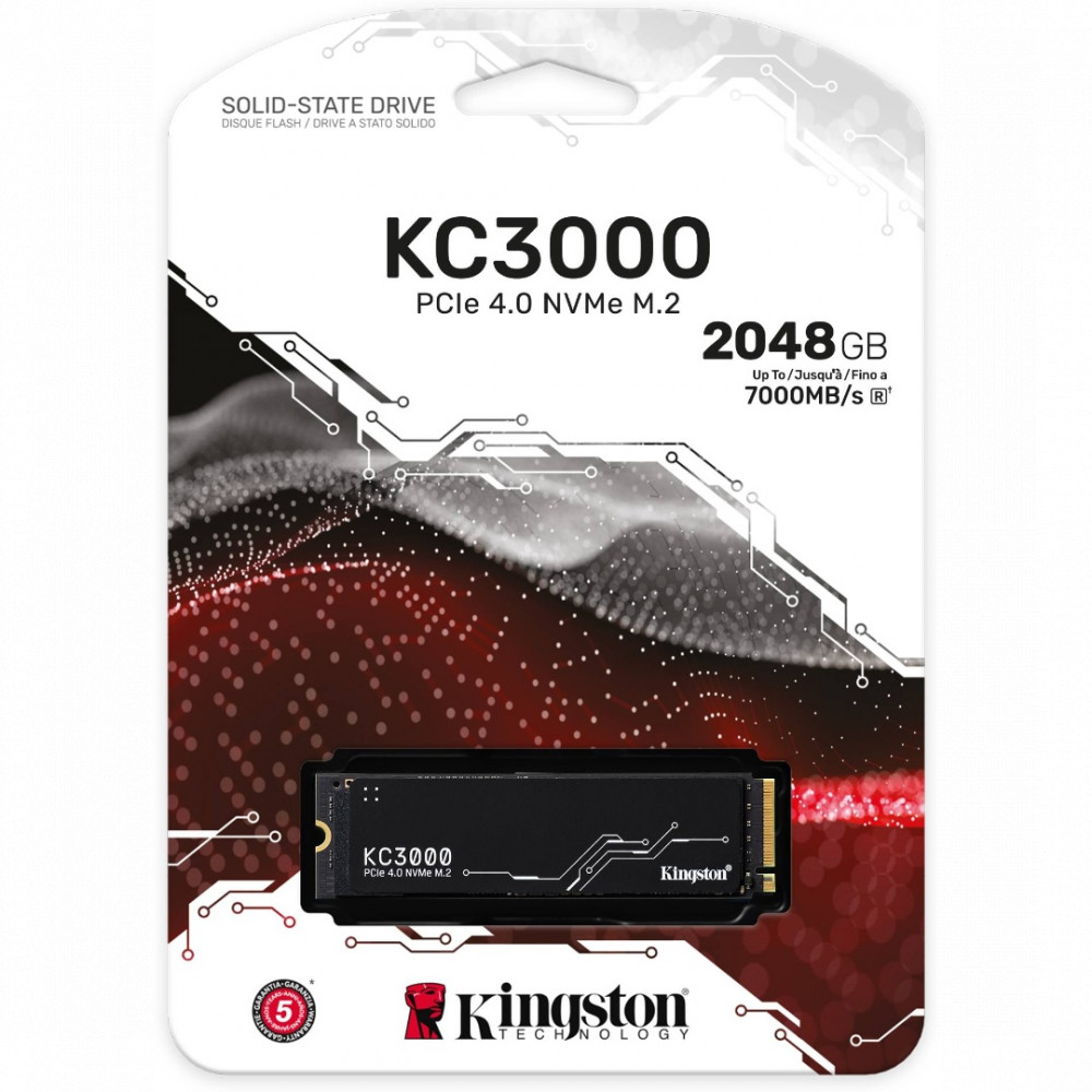 Жесткий диск Kingston KC3000 SKC3000D/2048G SSD (твердотельные), 2 ТБ, M.2, PCIe - миниатюра 6