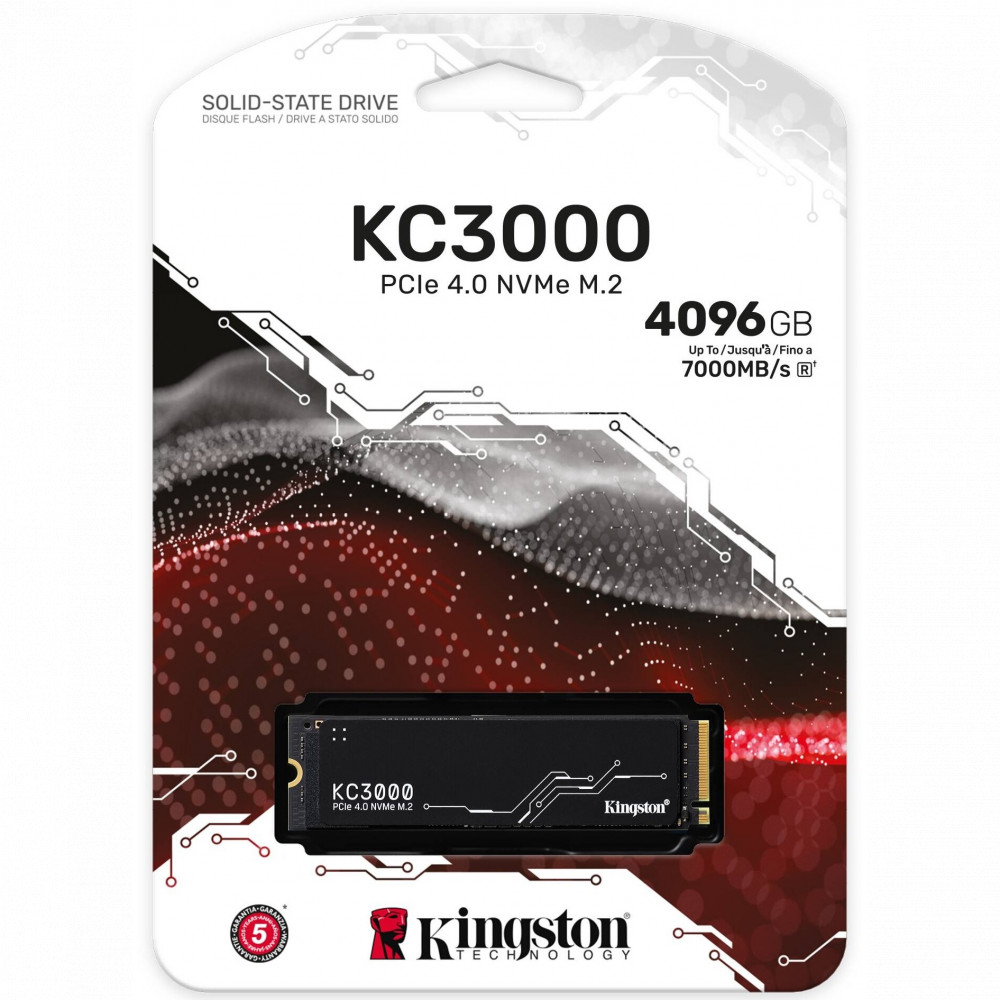 Жесткий диск Kingston KC3000 SKC3000D/4096G SSD (твердотельные), 4 ТБ, M.2, PCIe - миниатюра 6