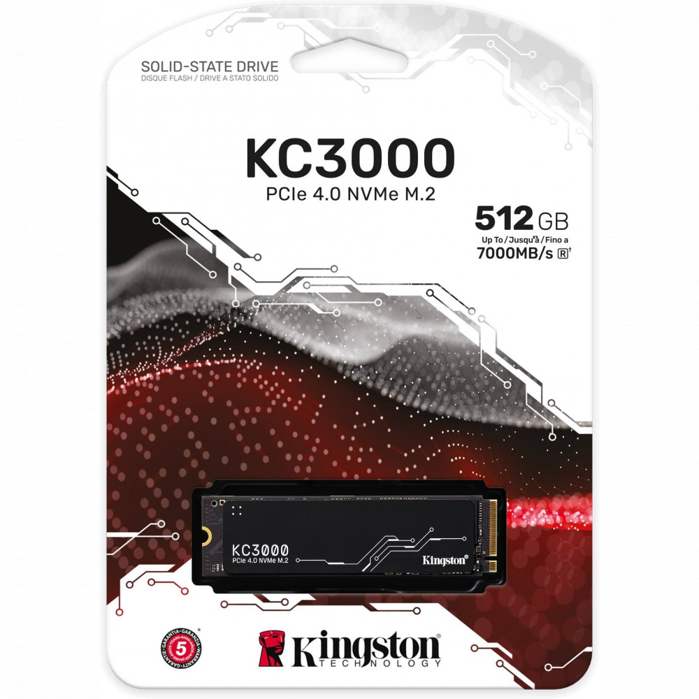 Жесткий диск Kingston KC3000S SKC3000S/512G SSD (твердотельные), 512 ГБ, M.2, PCIe - миниатюра 6