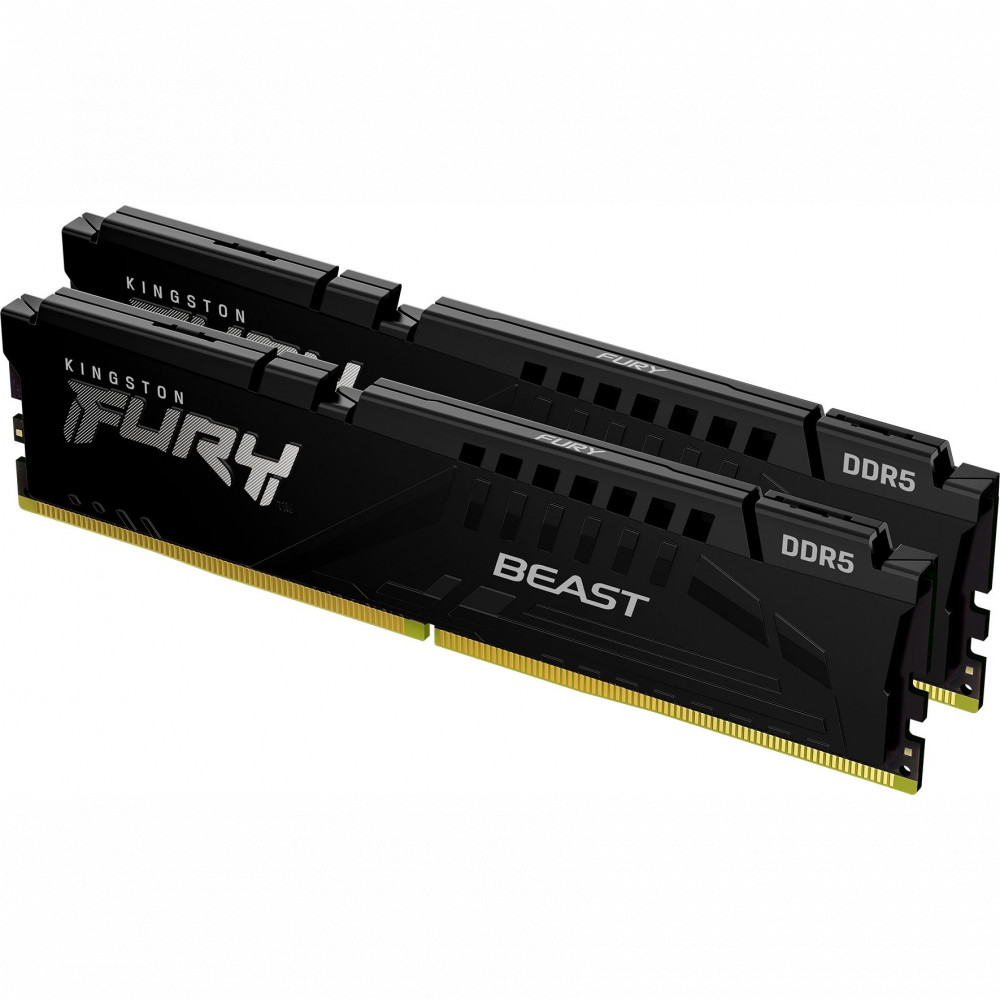 ОЗУ Kingston Fury Beast KF552C40BBK2-32 DIMM, DDR5, 32 Гб (2 х 16 Гб), 5200 МГц - миниатюра 6