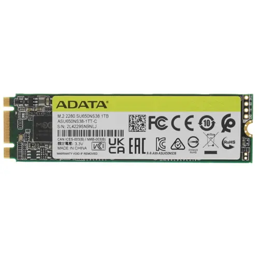 Жесткий диск ADATA Ultimate SU650 ASU650NS38-1TT-C SSD (твердотельные), 1 ТБ, M.2, SATA - миниатюра 3