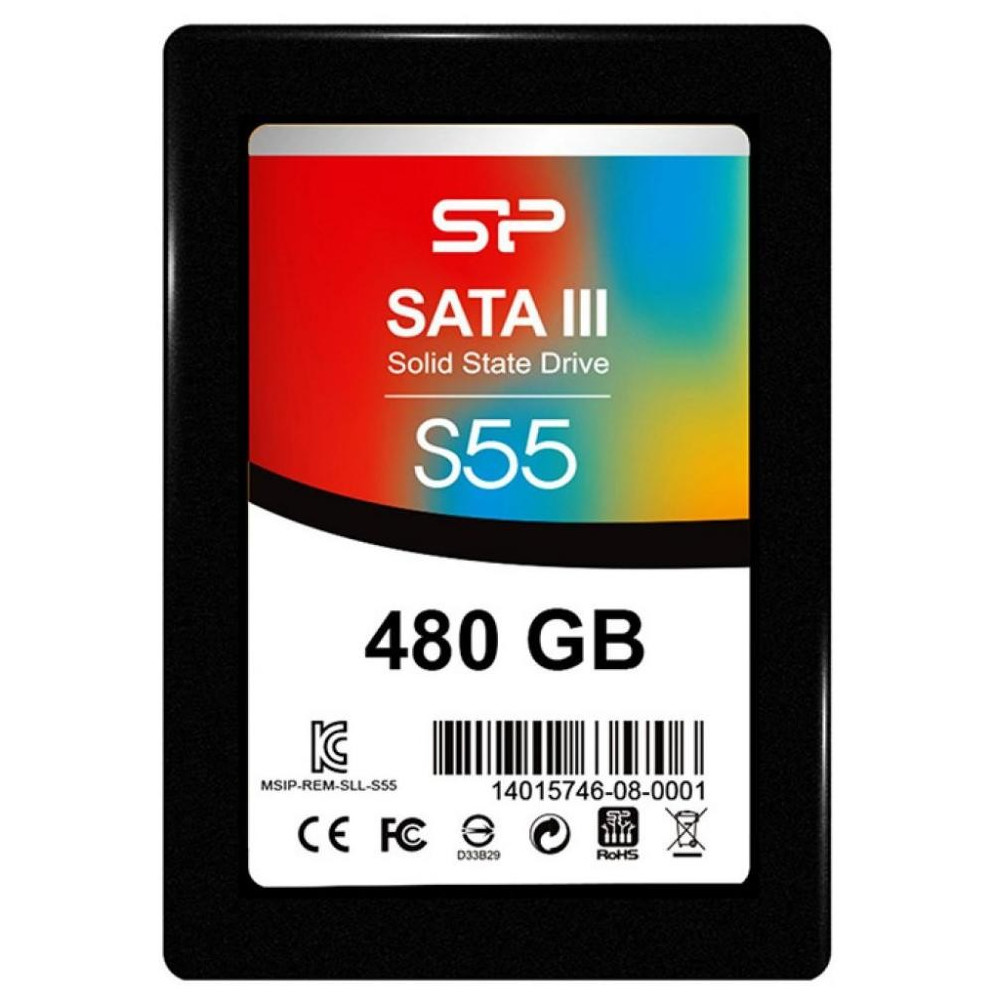Жесткий диск Silicon Power S55 SP480GBSS3S55S25 SSD (твердотельные), 480 ГБ, 2.5 дюйма, SATA - миниатюра 2