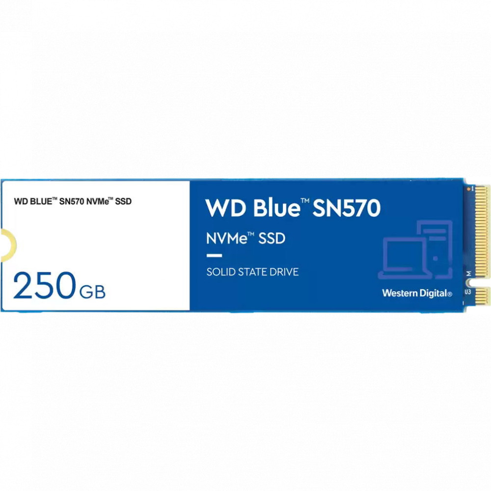 Жесткий диск Western Digital SN570 WDS250G3B0C SSD (твердотельные), 250 ГБ, M.2, PCIe - миниатюра 4