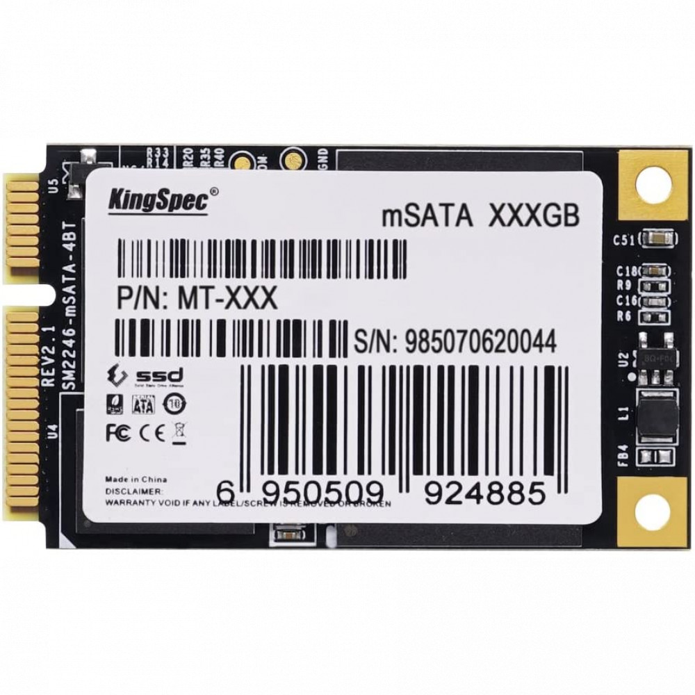 Жесткий диск KingSpec MT-256 SSD (твердотельные), 256 ГБ, mSATA, mini-SATA - миниатюра 5