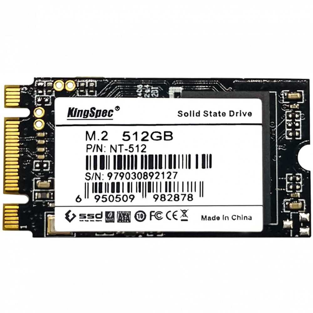 Жесткий диск KingSpec NT-512 2242 SSD (твердотельные), 512 ГБ, M.2, SATA - миниатюра 2