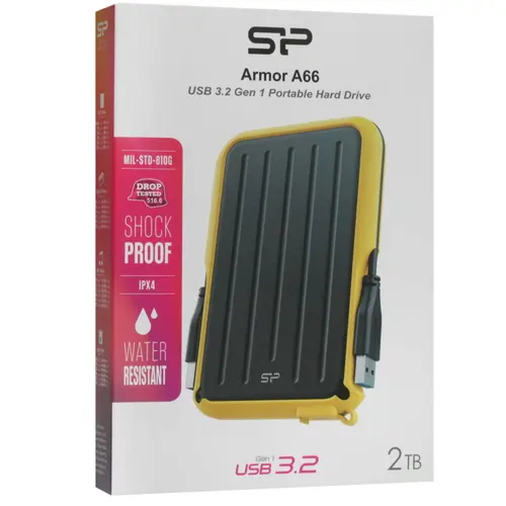 Внешние накопители Silicon Power Armor A66 SP020TBPHD66SS3Y 2 ТБ - миниатюра 6