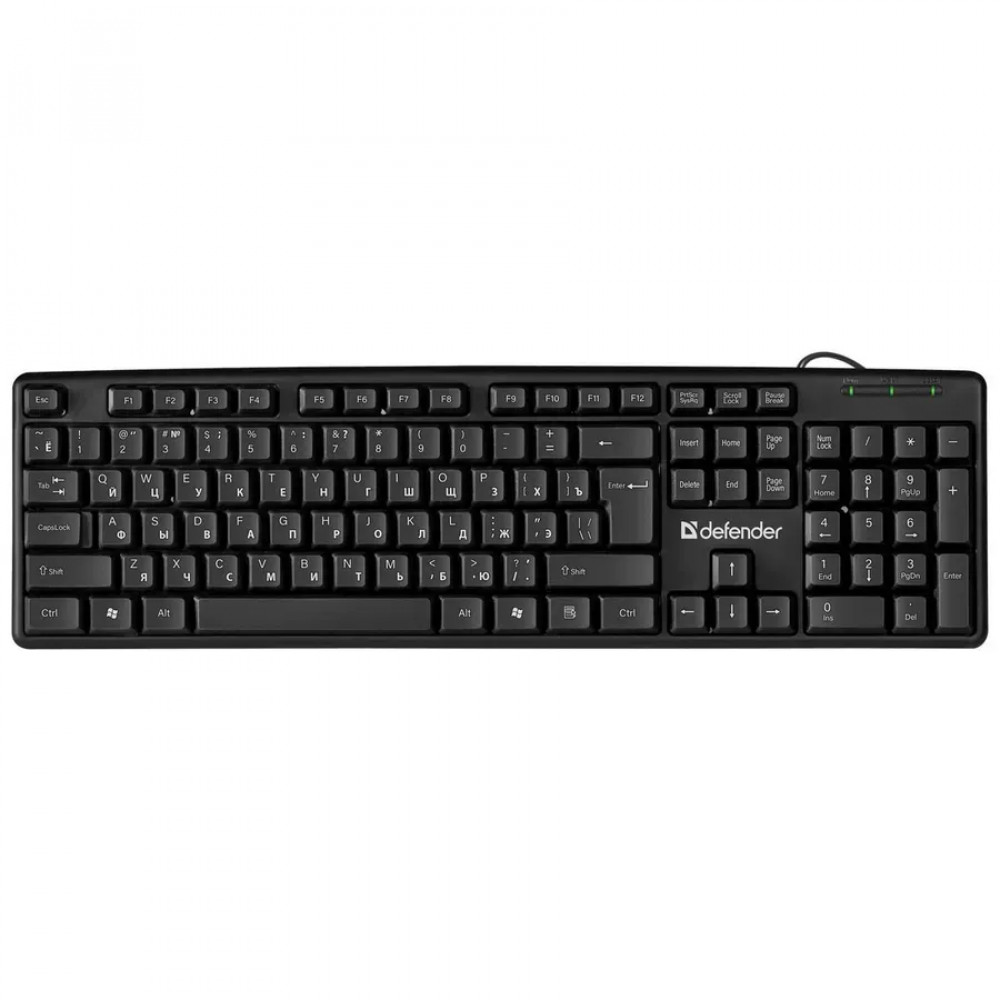 Клавиатура Defender Element HB-520 USB 45522 - миниатюра 2