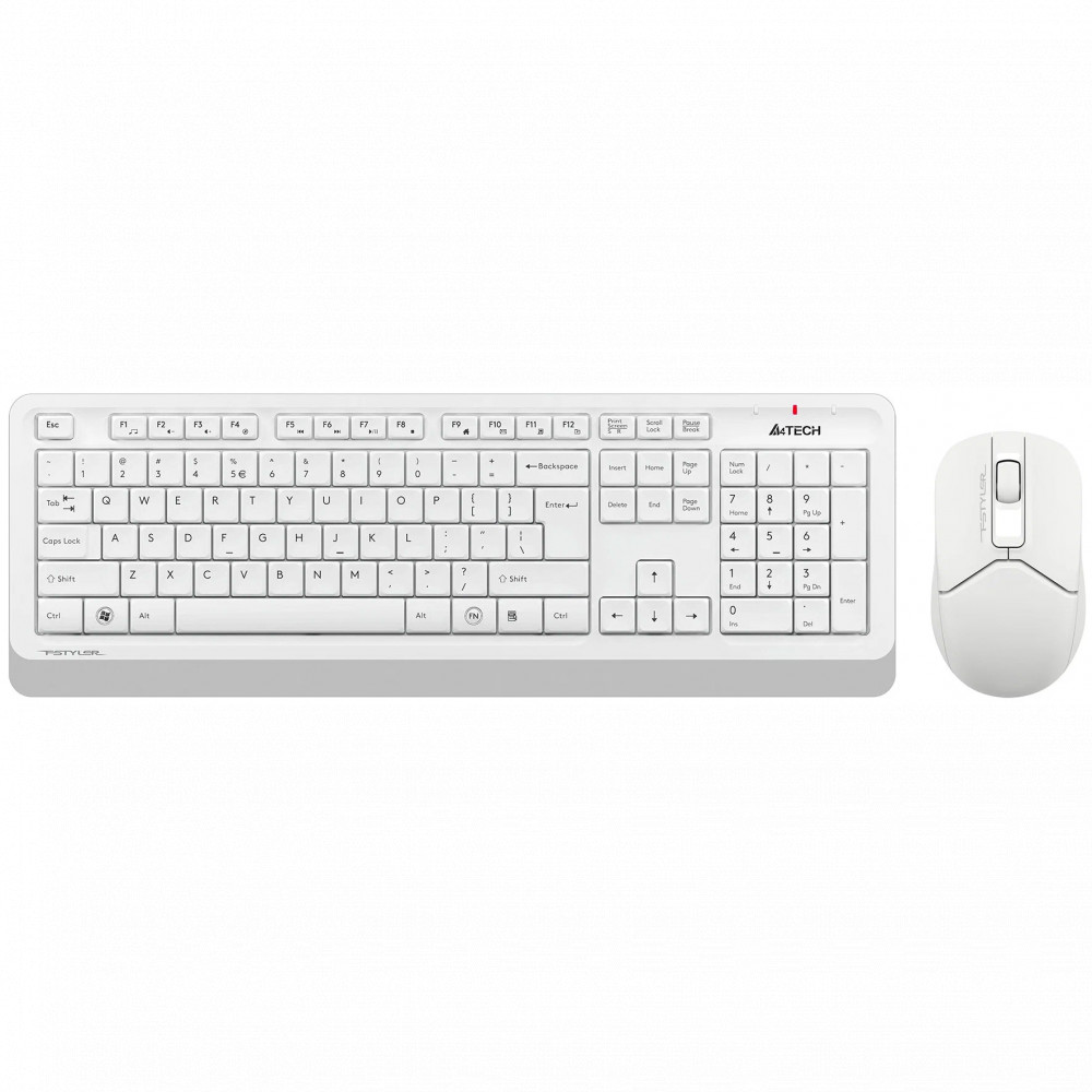 Клавиатура + мышь A4Tech Fstyler FG1012 FG1012 WHITE - миниатюра 4