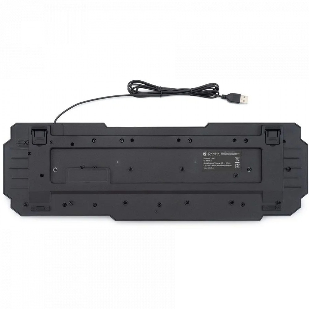 Клавиатура Oklick 750G FROST WAR 337452 Проводная, USB - миниатюра 10