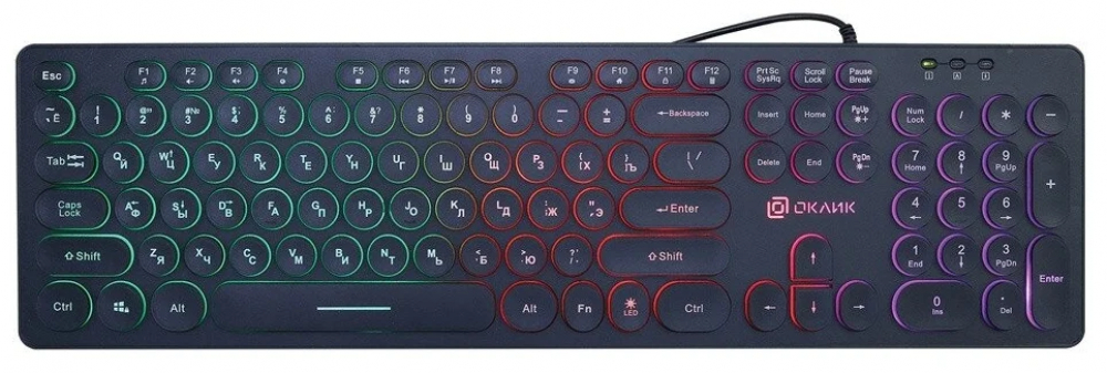 Клавиатура Oklick 420MRL 1091226 Проводная, USB - миниатюра 3