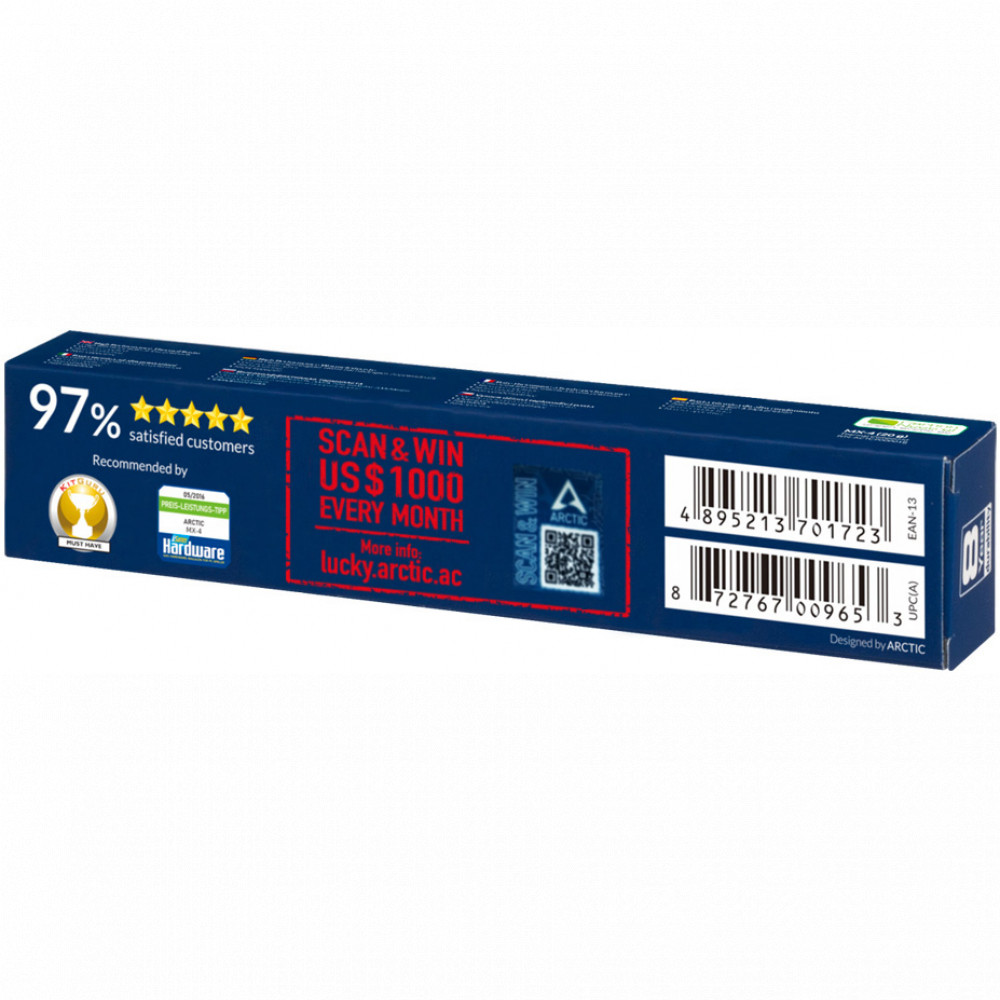 Система охлаждения ARCTIC MX-4 20г ACTCP00001B - миниатюра 6