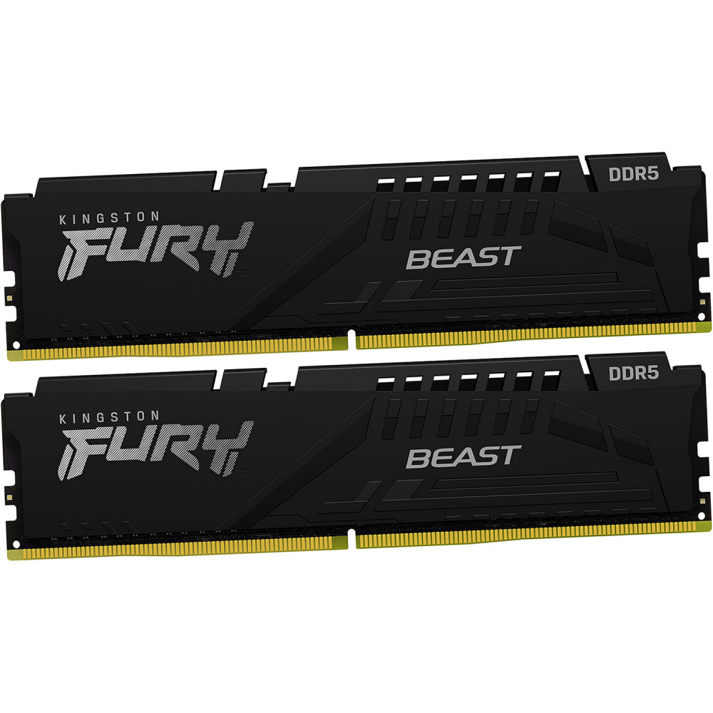ОЗУ Kingston Fury Beast KF556C40BBK2-32 DIMM, DDR5, 32 Гб (2 х 16 Гб), 5600 МГц - миниатюра 2